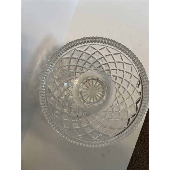 Waterford Killeen Crystal Footed Bowl 8” Candy Dish - Picture 2 of 10